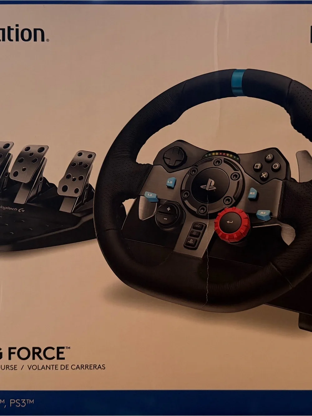 Logitech G29 Driving Force Racing Wheel and Pedals — Black and Silver